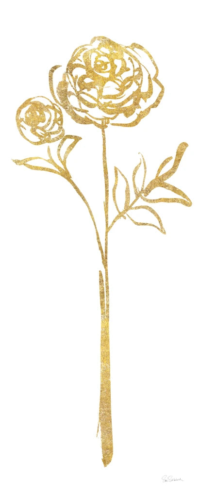 Floral Line I White Gold by Sue Schlabach