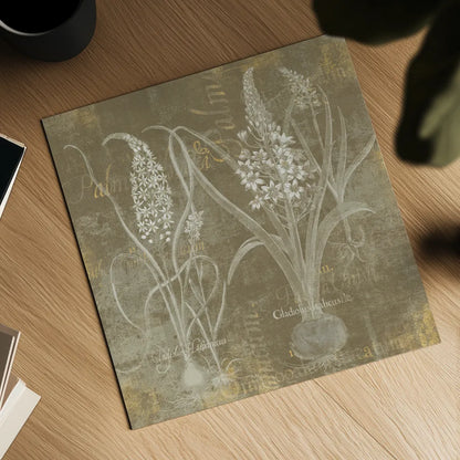 Flower Lines IV by Sue Schlabach. Shown as a detailed flat fine art print, highlighting archival giclee quality. Available as an archival giclee rolled canvas, fine art paper, or poster print. SKU 85670a.