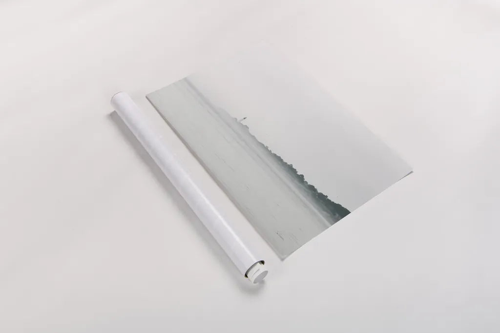 Foggy Lighthouse by Sue Schlabach. shown as a rolled paper print. Available as archival giclee rolled canvas, fine art paper, or poster print. SKU 72426i.