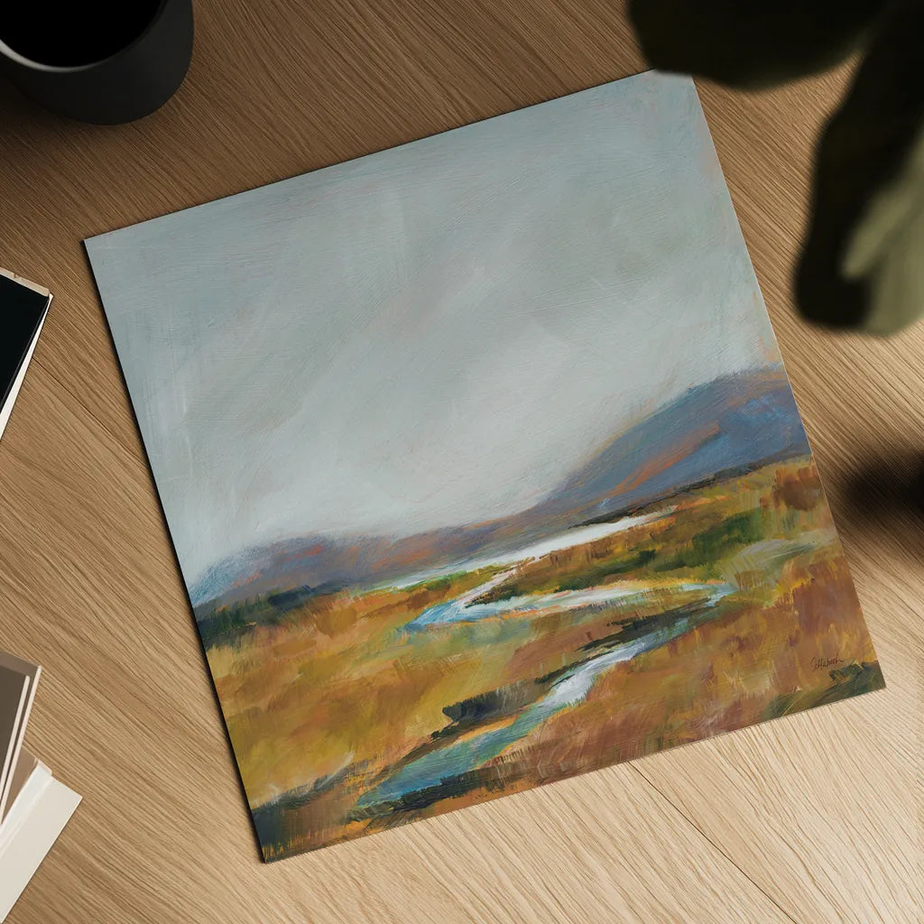 Fragile Wetland by Sue Schlabach. Shown as a detailed flat fine art print, highlighting archival giclee quality. Available as an archival giclee rolled canvas, fine art paper, or poster print. SKU 71539a.