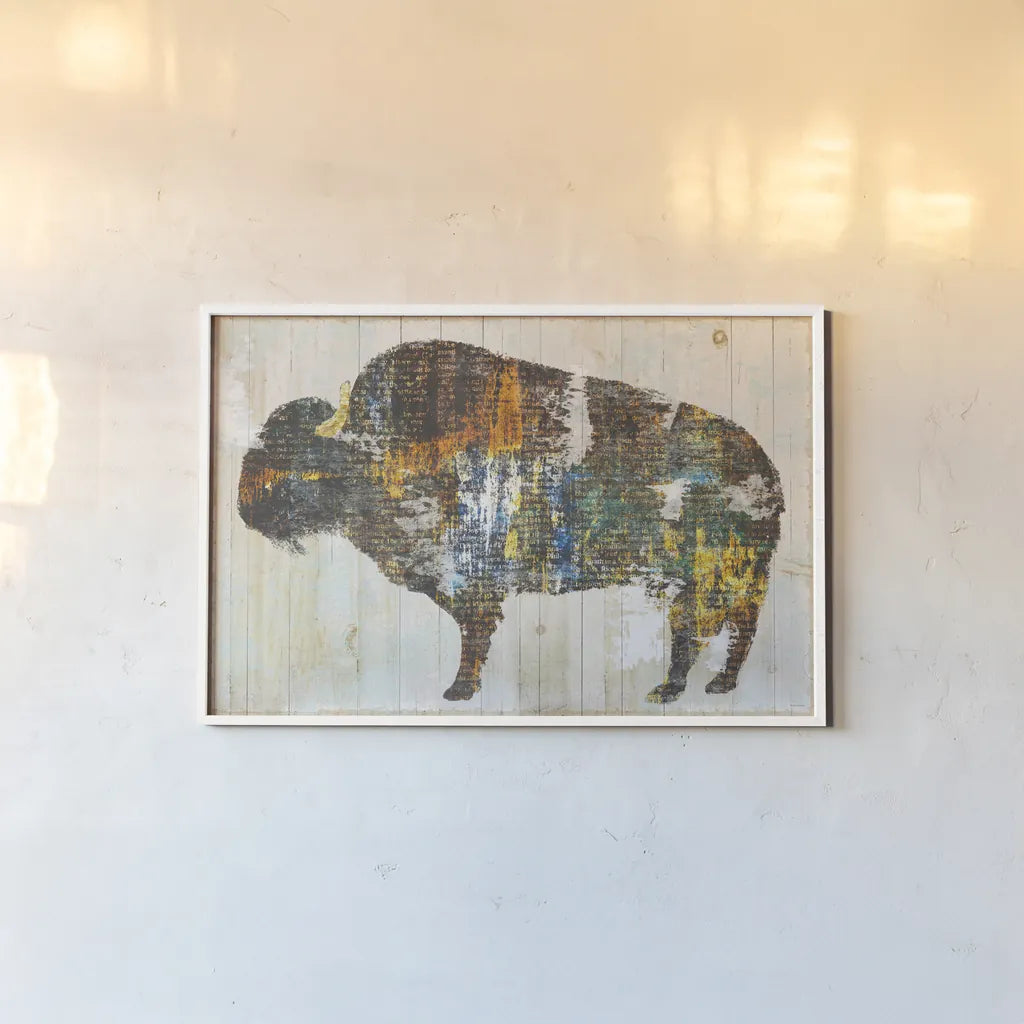 Free Spirit II by Sue Schlabach. shown as a paper print in a white frame. Available as a archival giclee rolled canvas, fine art paper, or poster print. SKU 36515i.