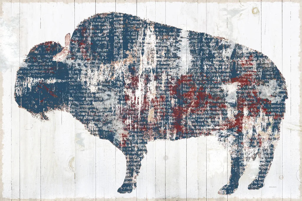 Free Spirit II Red White Blue by Sue Schlabach. SKU 36801i. Archival Giclee Fine art print for wall decor.