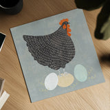 Fresh Eggs I No Words by Sue Schlabach. Shown as a detailed flat fine art print, highlighting archival giclee quality. Available as an archival giclee rolled canvas, fine art paper, or poster print. SKU 79352a.