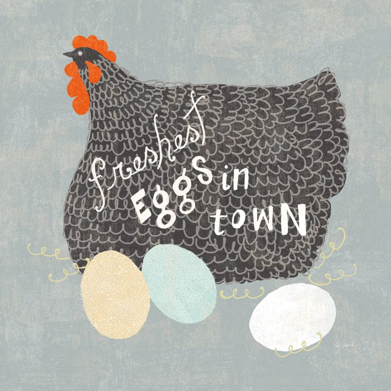 Fresh Eggs II by Sue Schlabach. SKU 31008a. Archival Giclee Fine art print for wall decor.