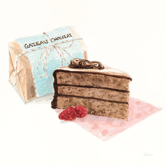 Gateau Chocolate by Sue Schlabach. SKU 9198a. Archival Giclee Fine art print for wall decor.