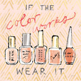 Geo Beauty and Sass I - Wear It by Sue Schlabach. SKU 39693a. Archival Giclee Fine art print for wall decor.