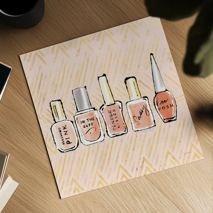 Geo Beauty and Sass I by Sue Schlabach. Shown as a detailed flat fine art print, highlighting archival giclee quality. Available as an archival giclee rolled canvas, fine art paper, or poster print. SKU 39651a.