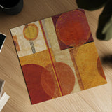 Geo Tea I by Sue Schlabach. Shown as a detailed flat fine art print, highlighting archival giclee quality. Available as an archival giclee rolled canvas, fine art paper, or poster print. SKU 4930a.