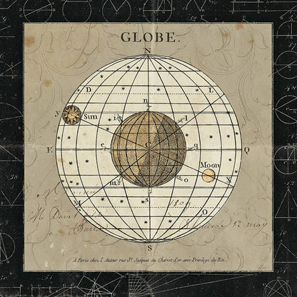 Globe by Sue Schlabach. SKU 14757a. Archival Giclee Fine art print for wall decor.