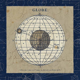 Globe Blue by Sue Schlabach. SKU 14541a. Archival Giclee Fine art print for wall decor.