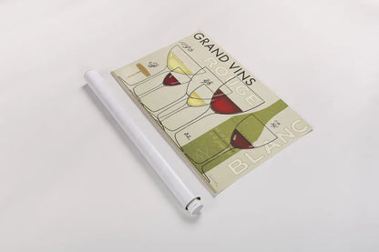 Grand Vins by Sue Schlabach. shown as a rolled paper print. Available as archival giclee rolled canvas, fine art paper, or poster print. SKU 31789i.