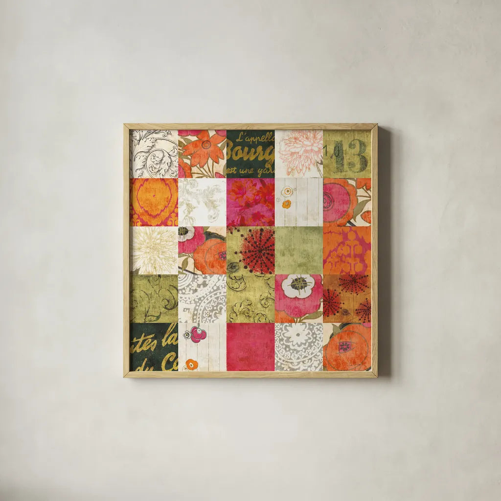 High Spirited by Sue Schlabach. Shown in a natural wood glass frame for a timeless modern aesthetic. Available as an archival giclee rolled canvas, fine art paper, or poster print. SKU 44481a.