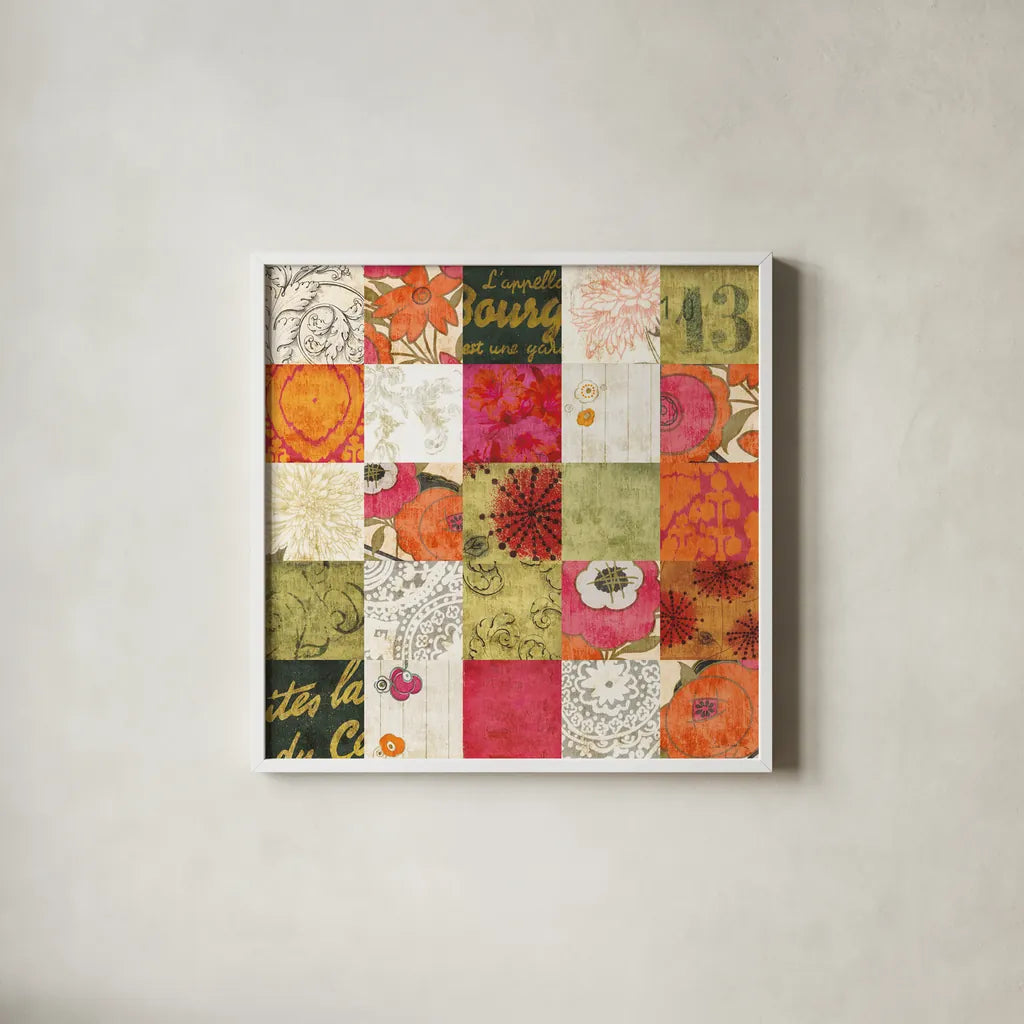 High Spirited by Sue Schlabach. Shown in a crisp white glass frame for a clean and minimalist style. Available as an archival giclee rolled canvas, fine art paper, or poster print. SKU 44481a.