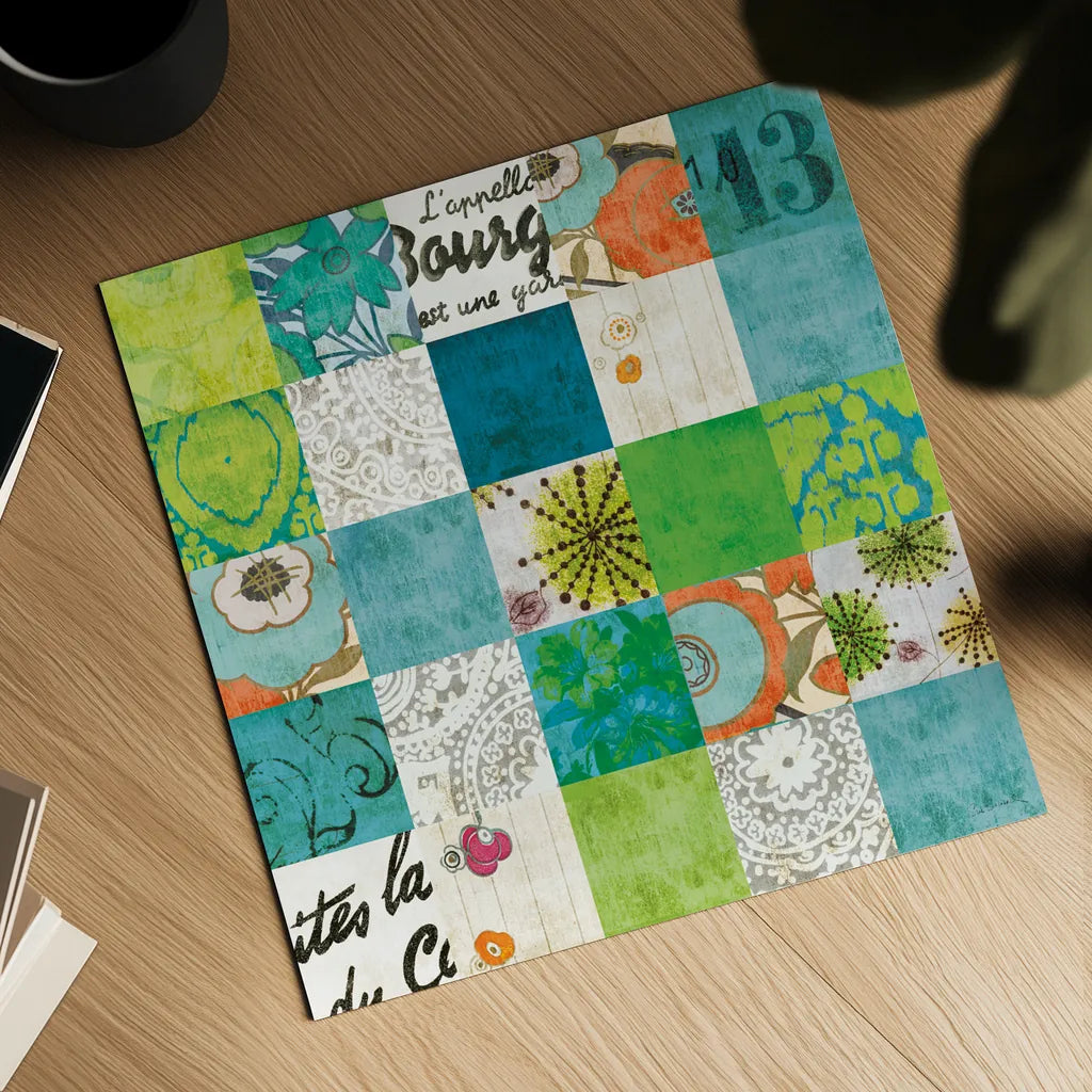 High Spirited Blue by Sue Schlabach. Shown as a detailed flat fine art print, highlighting archival giclee quality. Available as an archival giclee rolled canvas, fine art paper, or poster print. SKU 44480a.