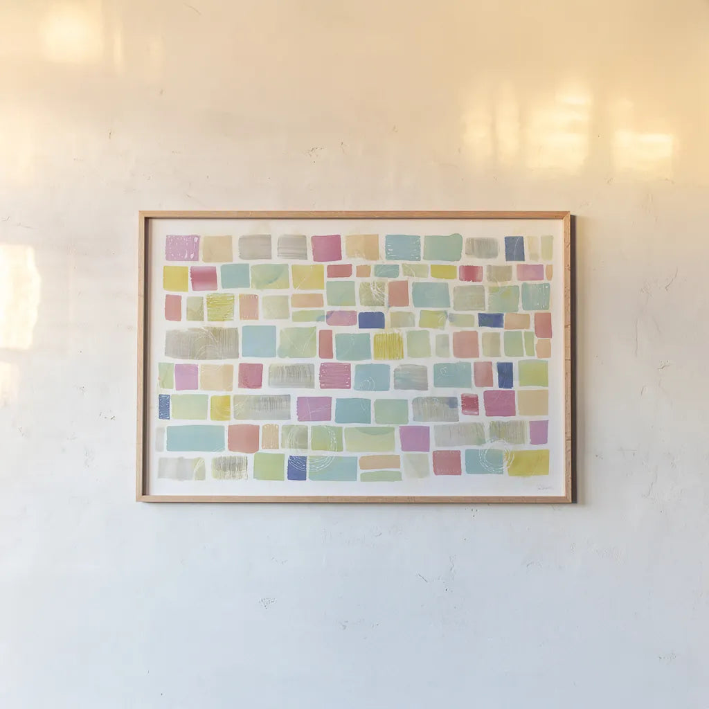 High Windows I v2 by Sue Schlabach. shown as a paper print in a natural frame. Available as a archival giclee rolled canvas, fine art paper, or poster print. SKU 28795i.