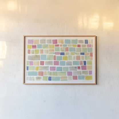 High Windows I v2 by Sue Schlabach. shown as a paper print in a natural frame. Available as a archival giclee rolled canvas, fine art paper, or poster print. SKU 28795i.