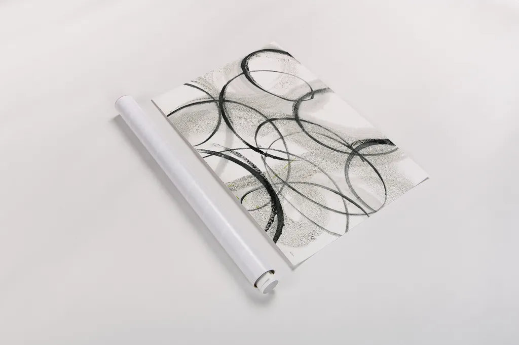 Imprints by Sue Schlabach. shown as a rolled paper print. Available as archival giclee rolled canvas, fine art paper, or poster print. SKU 30539i.