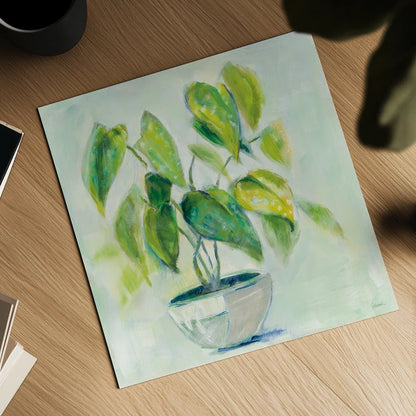 Indoor Happiness Neutral by Sue Schlabach. Shown as a detailed flat fine art print, highlighting archival giclee quality. Available as an archival giclee rolled canvas, fine art paper, or poster print. SKU 63063a.