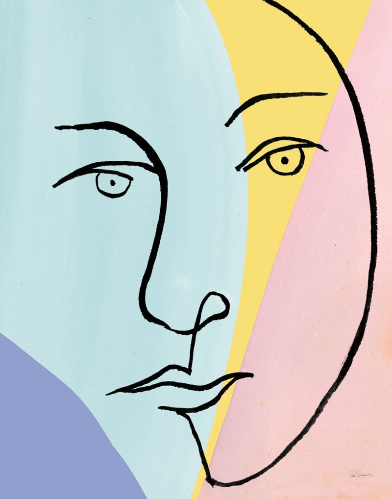 Ink Women IV Colorblock Pastel by Sue Schlabach