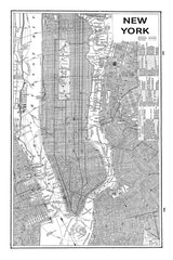 Inverted New York Map by Sue Schlabach. SKU 70219h. Archival Giclee Fine art print for wall decor.