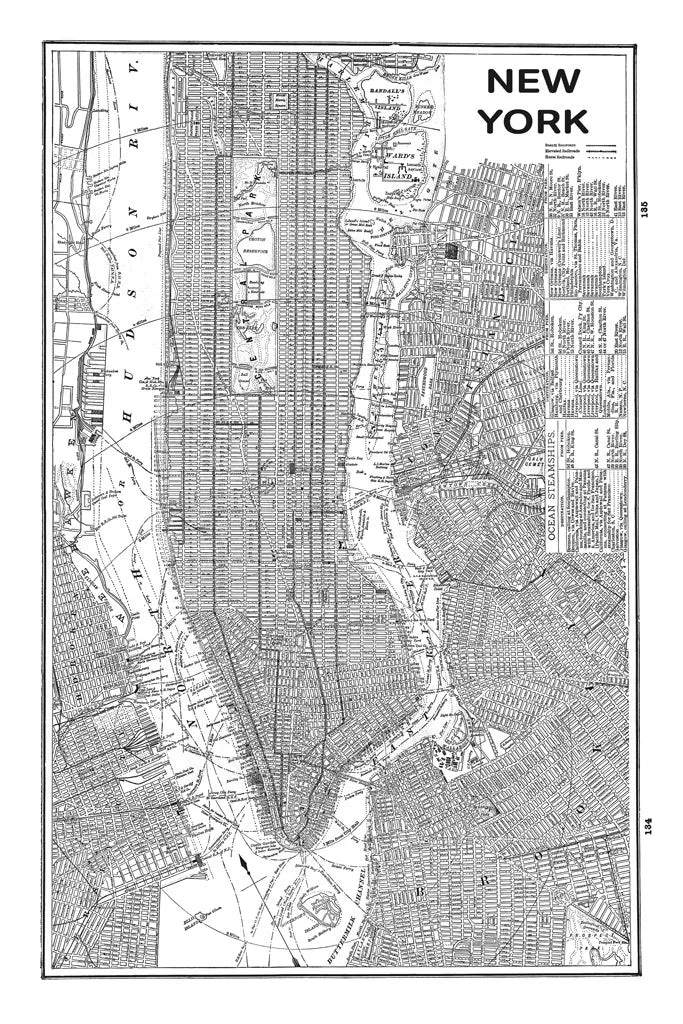 Inverted New York Map by Sue Schlabach. SKU 70219h. Archival Giclee Fine art print for wall decor.