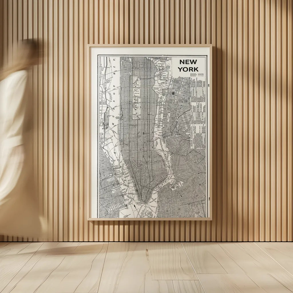 Inverted New York Map by Sue Schlabach. shown as over sized large wall art. Available as an archival giclee rolled canvas, fine art paper, or poster print. SKU 70219h.