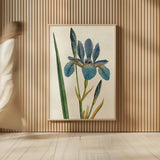 Iris Letter No Words by Sue Schlabach. shown as over sized large wall art. Available as an archival giclee rolled canvas, fine art paper, or poster print. SKU 44800h.