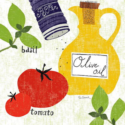 Italiano Tomatoes by Sue Schlabach. SKU 44690a. Archival Giclee Fine art print for wall decor.