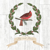 Joyful Tidings VII on Distressed Wood by Sue Schlabach. SKU 35661a. Archival Giclee Fine art print for wall decor.
