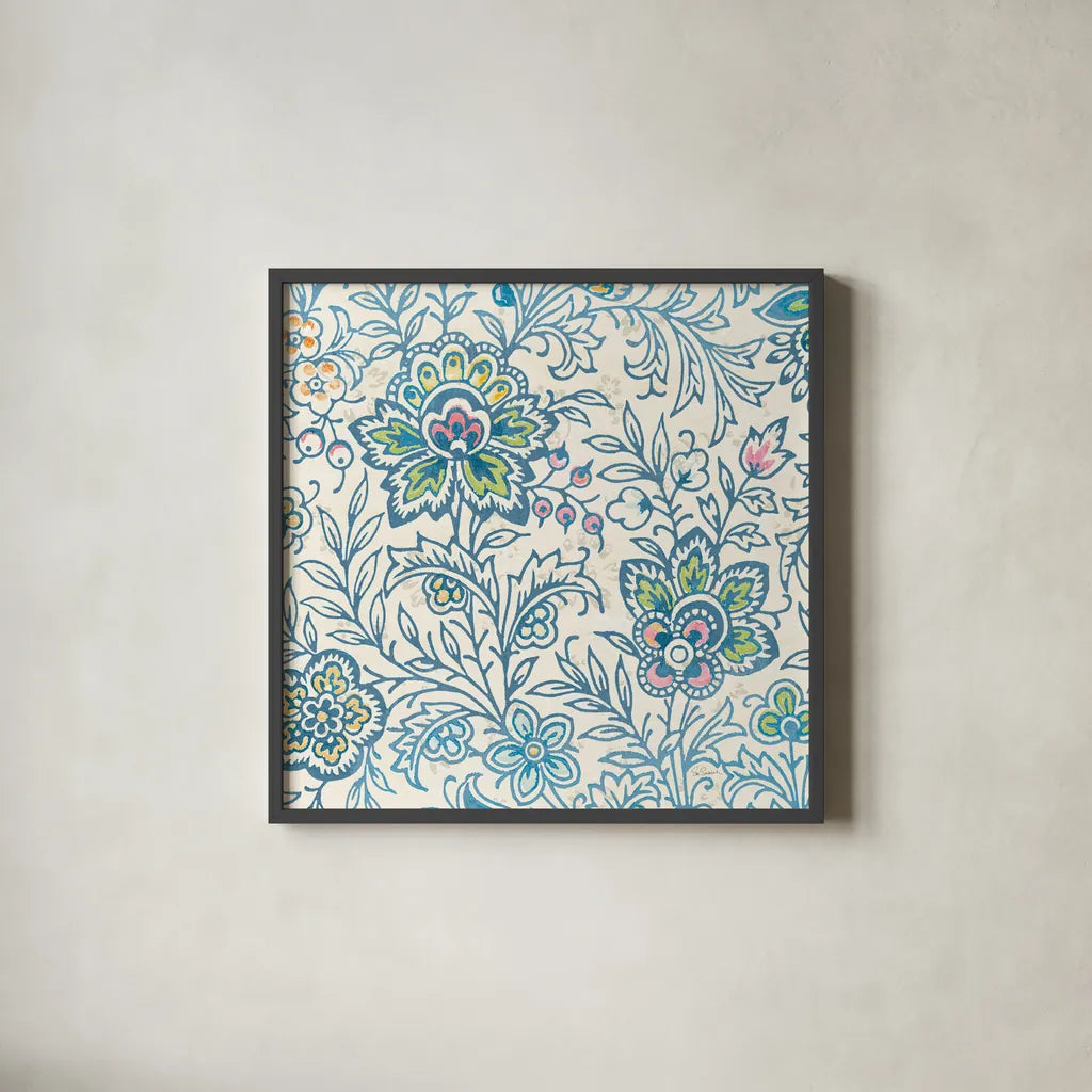 Kala II by Sue Schlabach. Shown in a sleek black glass frame for a contemporary gallery look. Available as an archival giclee rolled canvas, fine art paper, or poster print. SKU 31528a.