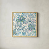 Kala II by Sue Schlabach. Shown in a natural wood glass frame for a timeless modern aesthetic. Available as an archival giclee rolled canvas, fine art paper, or poster print. SKU 31528a.