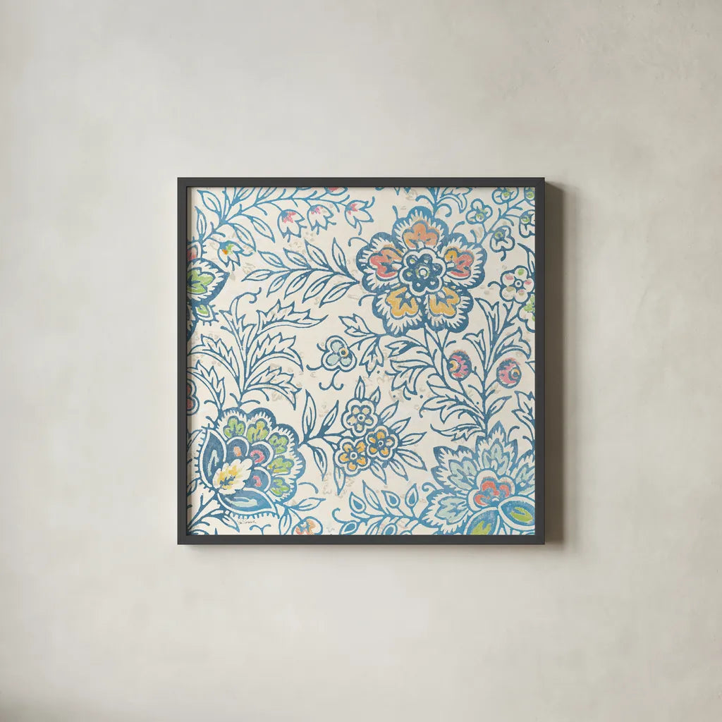 Kala III by Sue Schlabach. Shown in a sleek black glass frame for a contemporary gallery look. Available as an archival giclee rolled canvas, fine art paper, or poster print. SKU 31529a.