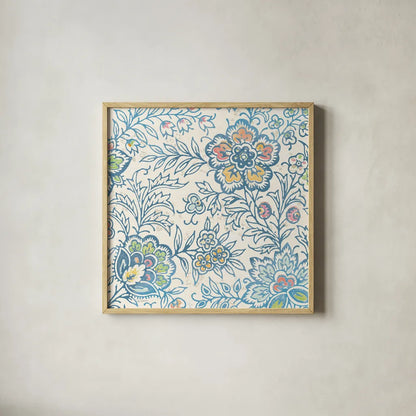 Kala III by Sue Schlabach. Shown in a natural wood glass frame for a timeless modern aesthetic. Available as an archival giclee rolled canvas, fine art paper, or poster print. SKU 31529a.