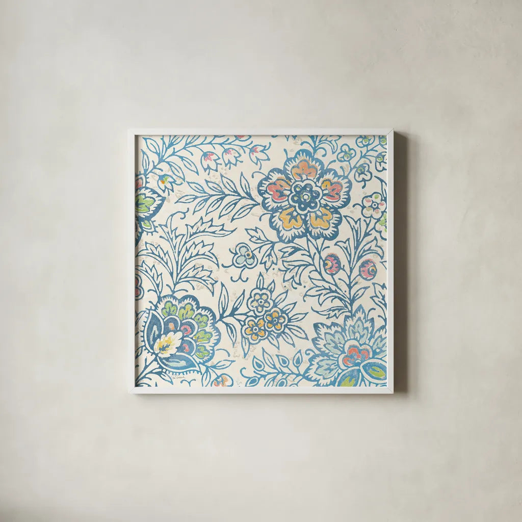 Kala III by Sue Schlabach. Shown in a crisp white glass frame for a clean and minimalist style. Available as an archival giclee rolled canvas, fine art paper, or poster print. SKU 31529a.