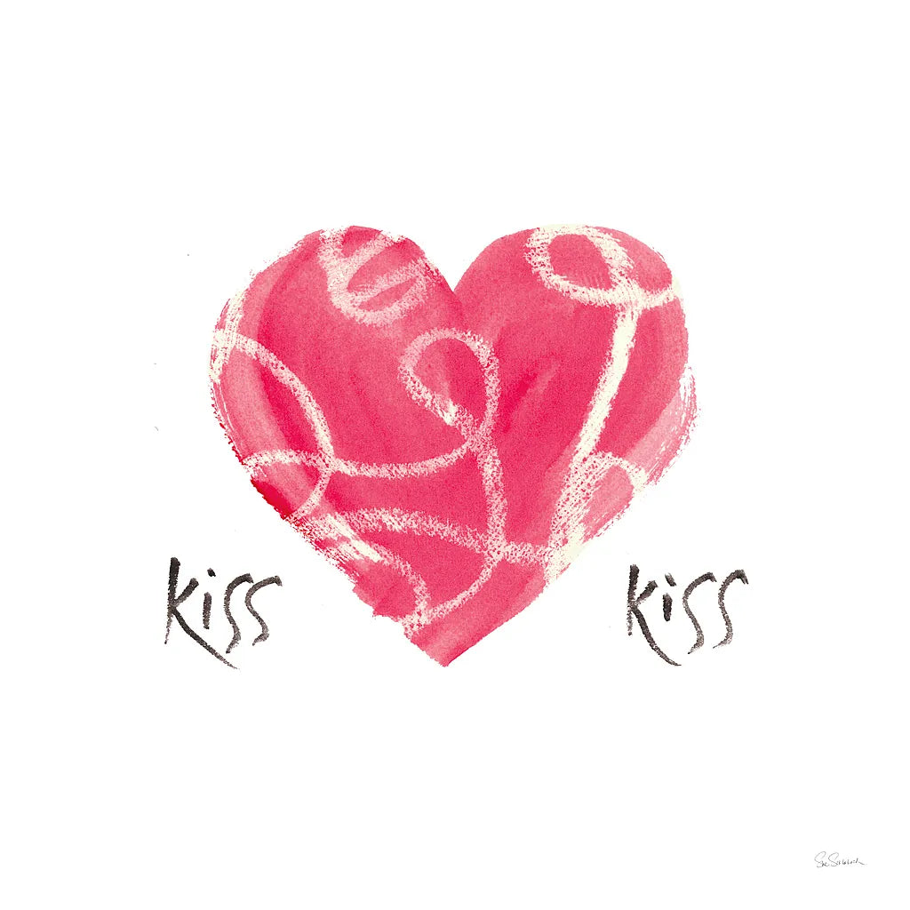 Kiss Kiss by Sue Schlabach. SKU 49993a. Archival Giclee Fine art print for wall decor.