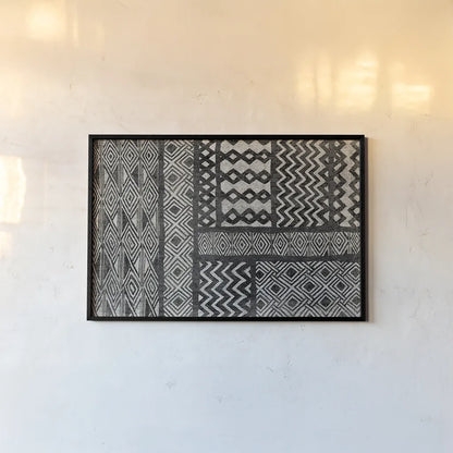 Kuba Abstract BW by Sue Schlabach. shown as a paper print in a black flame. Available as a archival giclee rolled canvas, fine art paper, or poster print. SKU 32126i.