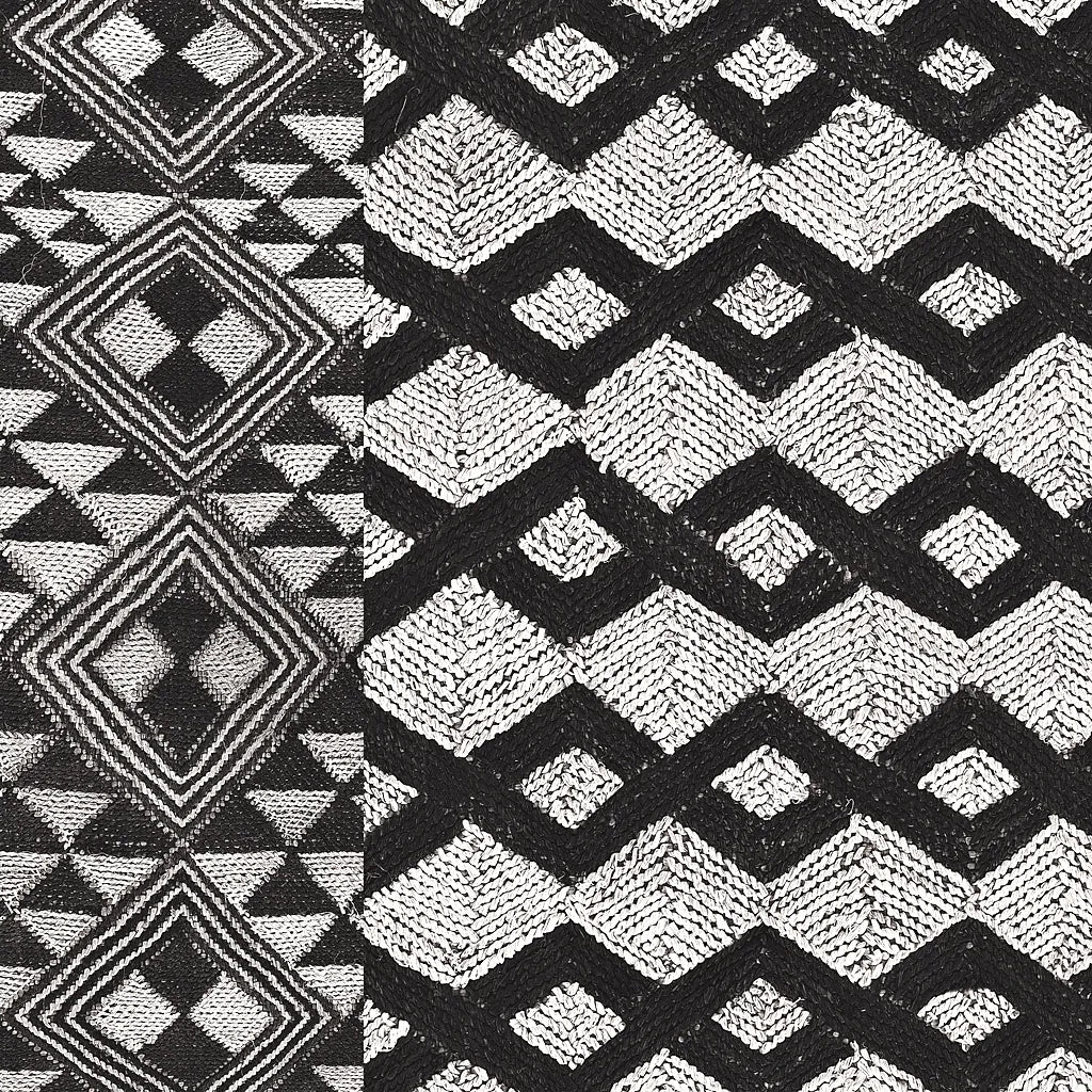 Kuba Cloth Mat I Crop BW by Sue Schlabach. SKU 32129a. Archival Giclee Fine art print for wall decor.