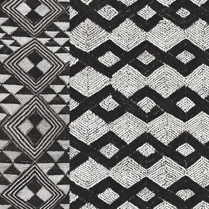 Kuba Cloth Mat I Crop BW by Sue Schlabach. SKU 32129a. Archival Giclee Fine art print for wall decor.