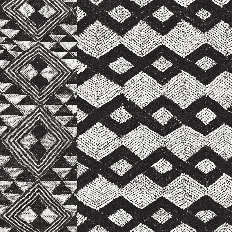 Kuba Cloth Mat I Crop BW by Sue Schlabach. SKU 32129a. Archival Giclee Fine art print for wall decor.