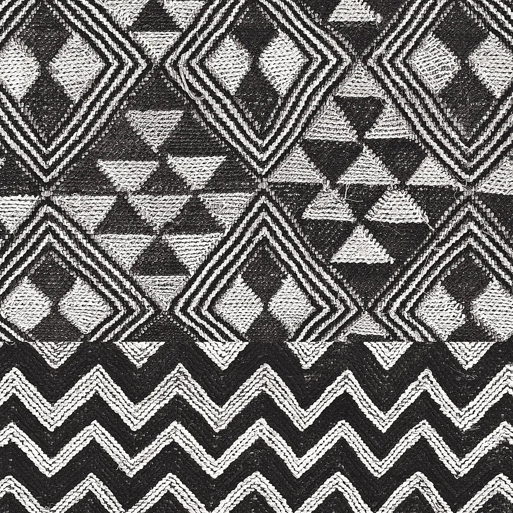 Kuba Cloth Mat II Crop BW by Sue Schlabach. SKU 32130a. Archival Giclee Fine art print for wall decor.