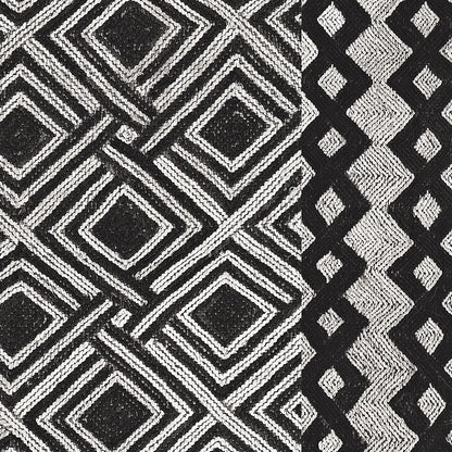 Kuba Cloth Mat III Crop BW by Sue Schlabach. SKU 32131a. Archival Giclee Fine art print for wall decor.