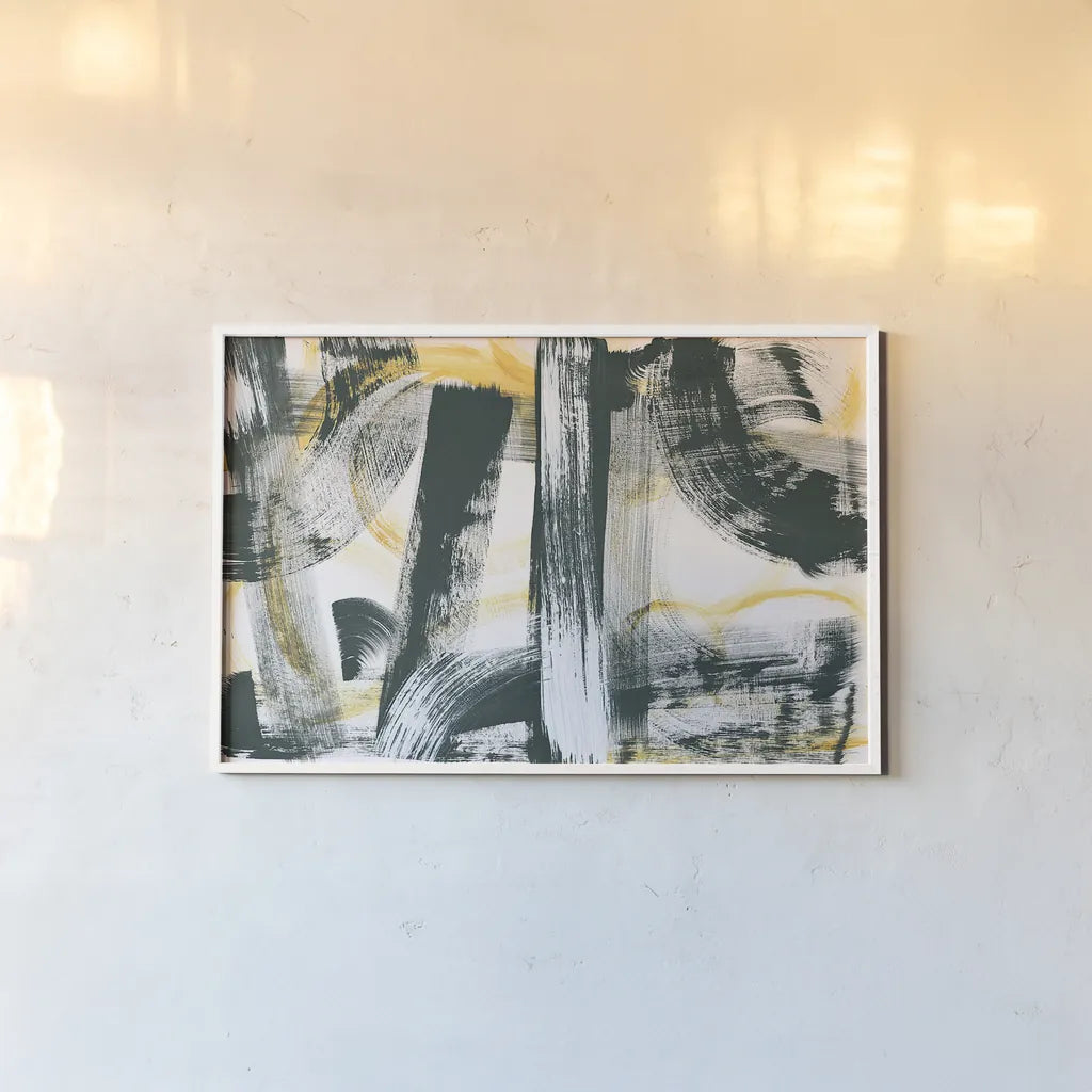 LPs in 33 by Sue Schlabach. shown as a paper print in a white frame. Available as a archival giclee rolled canvas, fine art paper, or poster print. SKU 30219i.