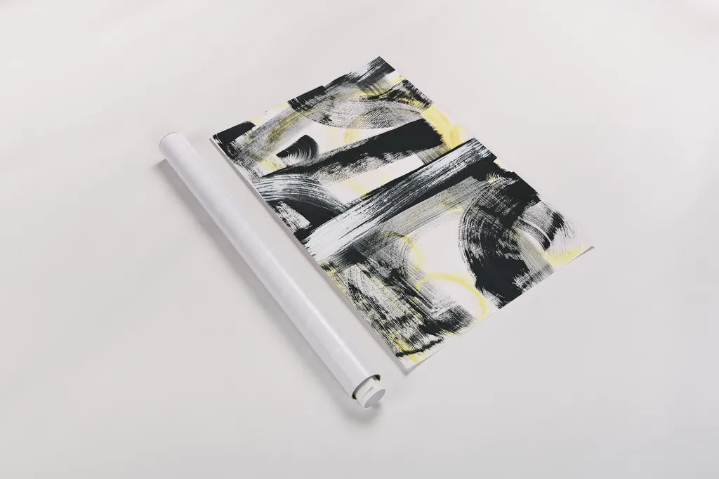 LPs in 33 Light Yellow by Sue Schlabach. shown as a rolled paper print. Available as archival giclee rolled canvas, fine art paper, or poster print. SKU 30332i.