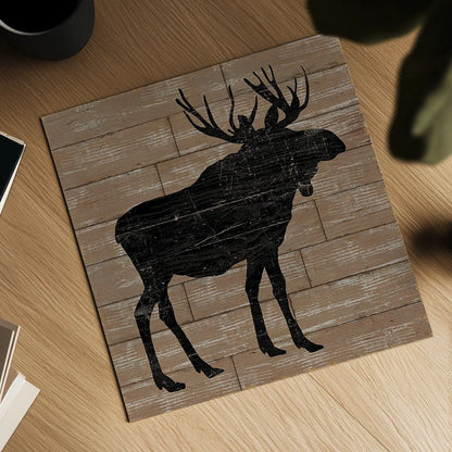 Lake Lodge I Brown no Words by Sue Schlabach. Shown as a detailed flat fine art print, highlighting archival giclee quality. Available as an archival giclee rolled canvas, fine art paper, or poster print. SKU 27721a.