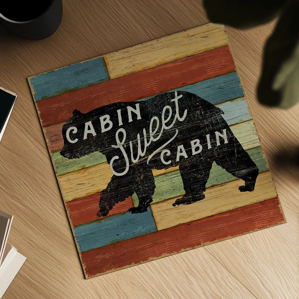 Lake Lodge IV by Sue Schlabach. Shown as a detailed flat fine art print, highlighting archival giclee quality. Available as an archival giclee rolled canvas, fine art paper, or poster print. SKU 22267a.