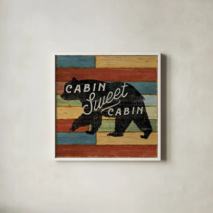 Lake Lodge IV by Sue Schlabach. Shown in a crisp white glass frame for a clean and minimalist style. Available as an archival giclee rolled canvas, fine art paper, or poster print. SKU 22267a.