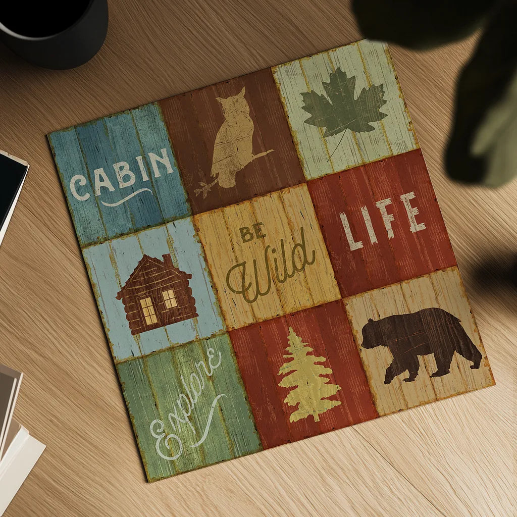 Lake Lodge VIII by Sue Schlabach. Shown as a detailed flat fine art print, highlighting archival giclee quality. Available as an archival giclee rolled canvas, fine art paper, or poster print. SKU 22271a.