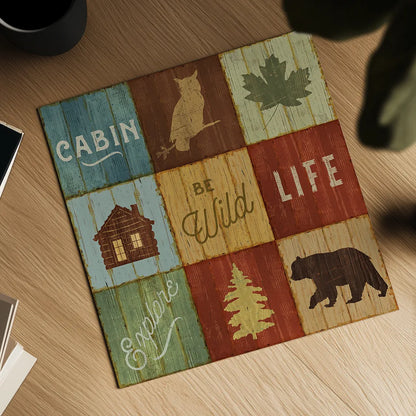 Lake Lodge VIII by Sue Schlabach. Shown as a detailed flat fine art print, highlighting archival giclee quality. Available as an archival giclee rolled canvas, fine art paper, or poster print. SKU 22271a.