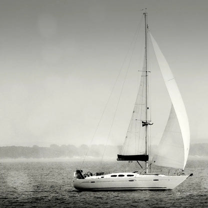 Lake Sail Square I by Sue Schlabach. SKU 44565a. Archival Giclee Fine art print for wall decor.