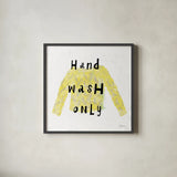 Laundry Rules IV by Sue Schlabach. Shown in a sleek black glass frame for a contemporary gallery look. Available as an archival giclee rolled canvas, fine art paper, or poster print. SKU 35900a.